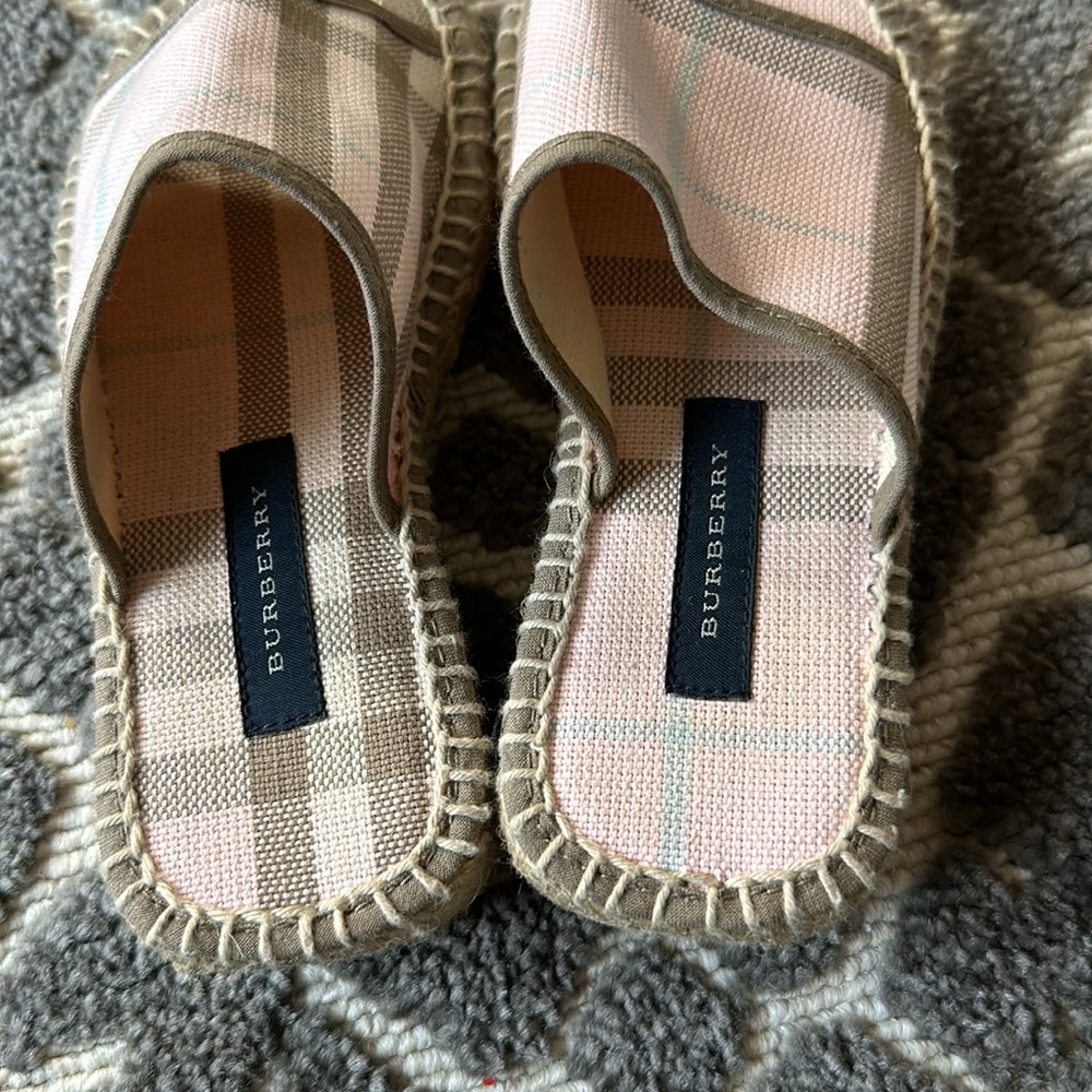 Burberry, toddler size 28, pink plaid - Picture 3 of 5